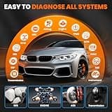 OBD2 Scanner ANCEL FX6100 Bidirectional Scan Tool, All Systems Car Diagnostic Scanner, Code Reader with Active Test,15+ Reset, Oil/EPB/BMS/ABS Bleeding/SAS/D-PF Reset, FCA&CANFD, AutoVin, Free Upgrade 3