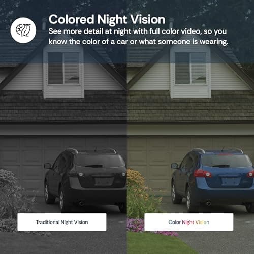 Luna Security Cameras Wireless Outdoor, Battery Camera w/Solar Panel, Spotlight, 2.4GHz Wi-Fi, Smart GenAI Human Detection, Cloud Storage, 2K Color Night Vision, IP65 Camera for Outdoor Surveillance 5