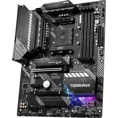 MSI MAG B550 TOMAHAWK Gaming Motherboard (AMD AM4, DDR4, PCIe 4.0, SATA 6Gb/s, M.2, USB 3.2 Gen 2, HDMI/DP, ATX, AMD Ryzen 5000 Series processors) 3