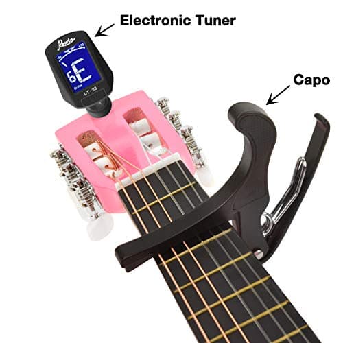 30" Wood Classical Guitar with Case and Accessories for Kids/Girls/Boys/Beginners (Pink) 3