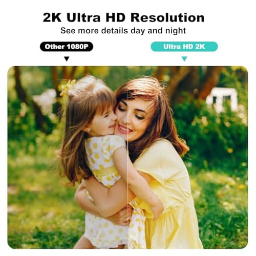 Security Cameras Wireless Outdoor,2K Indoor WiFi Wireless Cameras,Outside Battery Powered Camera for Home Security,AI Motion Detection,Color Night Vision,Spotlight,Siren Alarm,SD/Cloud Storage,2 Pack 2