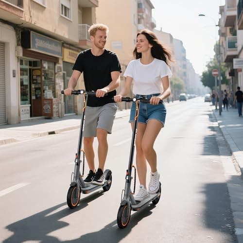 WERHY Electric Scooter, 350W/500W Motor, Top Speed 19/22 mph, Max 16/23/28Miles Ranges, Foldable E Scooter for Adults (8.5''-350W-19Mph) 2