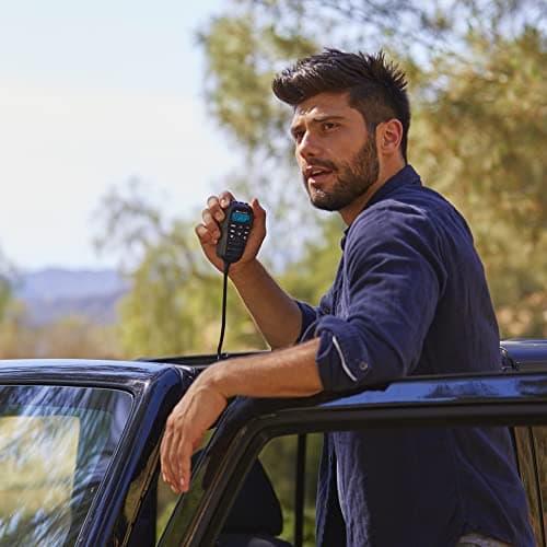 Midland® - MXT275 MicroMobile GMRS Radio - 15 watts Two-Way Radio with Integrated Control Microphone - Overland Caravanning Tractors - Detachable External Magnetic Mount Antenna - 8 Repeater Channels 2