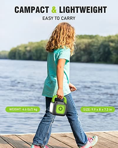 200W Portable Power Station, SinKeu 42000mAh Solar Generator With 110V AC Outlet, DC, USB C, USB QC3.0, 155Wh Backup Battery Pack Power Supply for Camping Essential Road Trip Home Outdoor Emergency 5