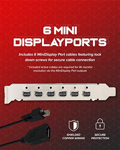 VisionTek Radeon HD 7750 2GB GDDR5 – 4K Resolution Support Graphics Card – Support up to 6 Monitors with Mini DisplayPort Outputs – AMD Eyefinity 2.0 – Suitable Graphics Card for Gaming PC 5