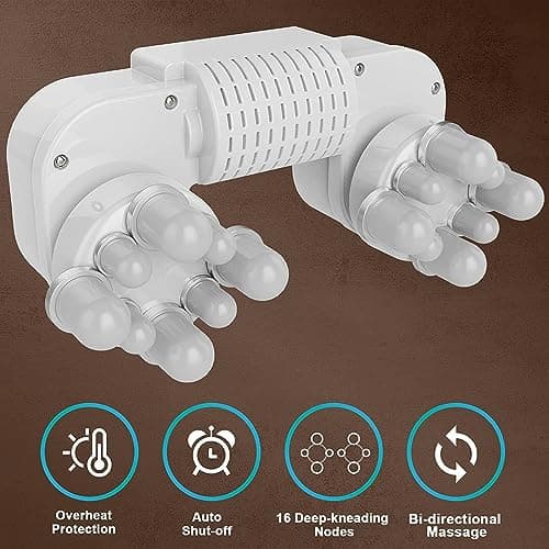 cotsoco Neck Massager,Shiatsu Shoulder and Back Massager with Heat, Electric Deep Tissue Massage Pillow for Body Muscle Pain Relief,Best Gifts Mom Dad Women Men,Home, Office Car Use 7