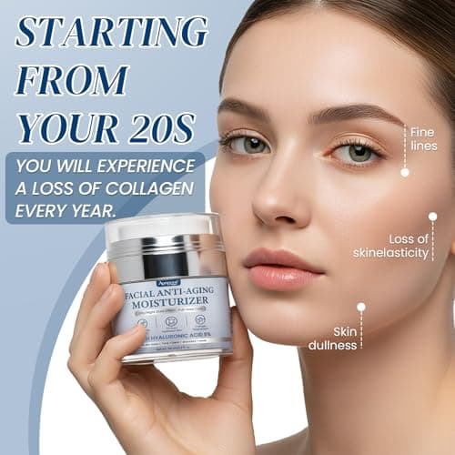 Collagen Cream for Face With Retinol and Collagen Used for Moisturizer Firming Anti Wrinkle Collagen Anti Wrinkle Day Night Creamfor Face Used for Women and Men 2Pack 1.7 Fl Oz 2