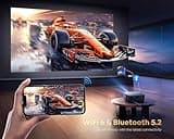 [1500 ANSI/Google TV/Voice Control]Smart Projector with WiFi 6 and Bluetooth, 4K Support, Outdoor Movie Proyector, 1080P Home Ceiling Auto Focus Projector, PUTRIMS K12 Gray 5