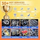 2025 FOXWELL Scanner NT809BT Bidirectional Scan Tool, All System OBD2 Scanner Diagnostic Tool, Car Code Reader with 30 Resets, Car Diagnostic Scanner for All cars, Wireless Automotive Diagnostic Tools 2