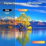 Native 1080P Projector with WiFi and Two-Way Bluetooth, Full HD Movie Projector for Outdoor Movies, 300" Display Projector 4k Home Theater, Compatible with iOS/Android/PC/XBox/PS4/TV Stick/HDMI/USB 3