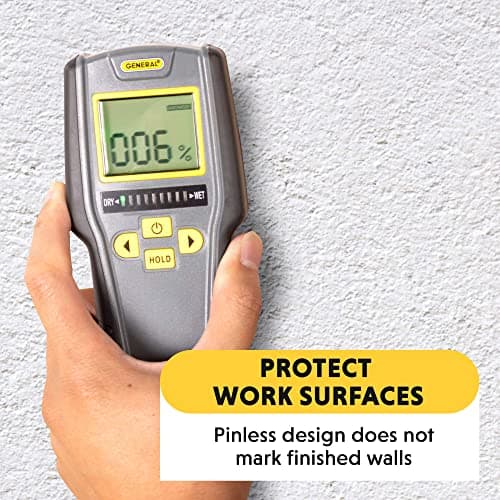 General Tools Digital Moisture Meter MMD7NP - Humidity Sensor- Pinless and Non-Invasive 3