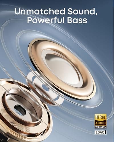 Soundcore AeroClip by Anker, Open-Ear Earbuds, Clip-On Headphones, Adaptive Comfort, Clear Calls with 4 Mics and AI, Stable Fit, 12mm Drivers for Powerful Bass, Hi-Res, Open-Ring Design 2