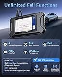 MUCAR CS90 OBD2 Scanner Diagnostic Tool with 28+ Reset Services, Oil/EPB/SAS/BMS/Injector, ABS Bleeding, Throttle Relearn, ABS SRS Engine Transmission Code Reader, FCA AutoAuth, Lifetime Free Update 2