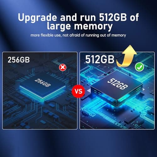 OEJBK 16PROMA X Smartphone New Upgrade 16GB+512GB/6.99" Display 68+108MP Zoom Camera,Tempered Glass Finish, 7000mAh Android 14 Smartphone (Gold) 3