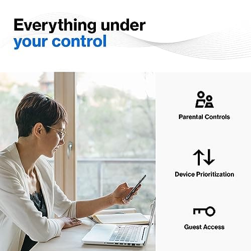 Linksys AX1800 Wi-Fi 6 Router Home Networking, Dual Band Wireless AX Gigabit WiFi Router, Speeds up to 1.8 Gbps and coverage 1,500 sq ft, Parental Controls, maximum 20 devices (E7350) 5