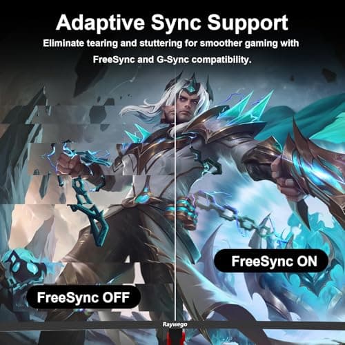 Raywego 27 inch 1800R Curved Monitor 100Hz Computer Monitor 1080p Monitor,4000:1 Contrast Ratio,Three-Sided Slim Bezels,Blue Light Filter Tilt & VESA for Home Office Working((DP1.2 & HDMI2.0) 5