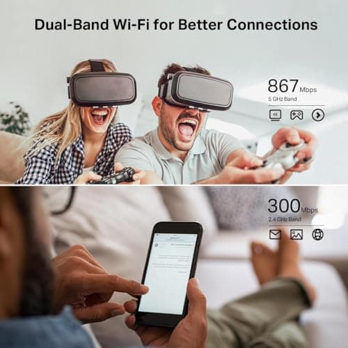 TP-Link AC1200 WiFi Router (Archer A54) - Dual Band Wireless Internet Router, 4 x 10/100 Mbps Fast Ethernet Ports, EasyMesh Compatible, Support Guest WiFi, Access Point Mode, IPv6 & Parental Controls 3