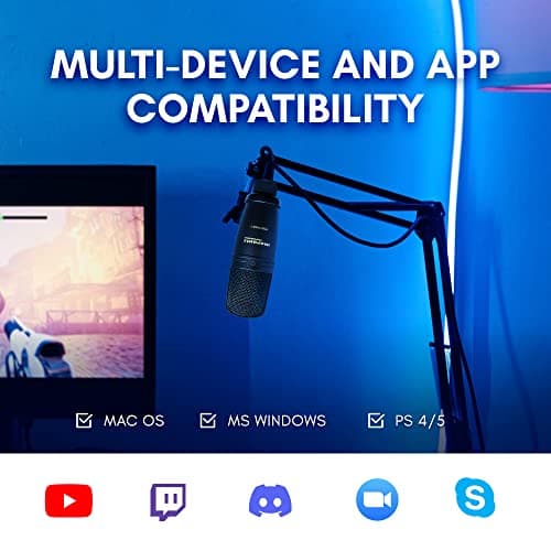 Marantz Professional Pod Pack 1 USB Condenser Microphone Kit for Gaming, Streaming and Podcasting with Built-In Audio Interface, Adjustable Boom Arm and Desk Clamp, Plug-and-Play 5