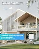 Cell Phone Signal Booster for Home Multi-Room, ZORIDA Cell Phone Booster for All U.S. Carriers Home Office, Boost 5G 4G for Verizon,72dB High Gain Antennas, Verizon, AT&T, T-Mobile App Support 3