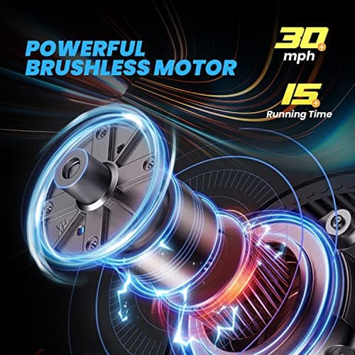 DEERC 16 inch Fast Brushless RC Boat, 30+mph, Self-righting Remote Control Racing Speed Boat, 2.4Ghz Water Toy for Lakes & Pools Summer Toys Gift for Adults, Kids & Boys 3