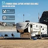 HiBoost Cell Phone Booster for RV Truck Camper Van Trailer Bus |Travel 3.0 RV Max| 2025 New Version RV Cell Booster for 4G 5G LTE| Folding Bracket |All U.S.Carriers Verizon,AT&T,T-Mobile FCC Approved 3