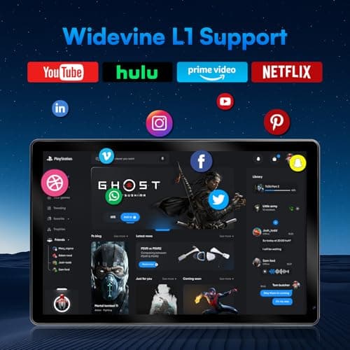 HiGrace 2025 Latest Upgraded Android 15 Tablet 10 Inch, 24GB+128GB+1TB Expand, WiFi 6 BT 5.4, Type-C Fast Charging, Dual Camera, Widevine L1 HD IPS Screen with Keyboard 3