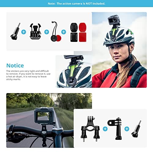AKASO 42 in 1 Action Camera Accessories Kit for EK7000/EK7000 Pro/Brave 4/Brave 4 pro/Brave 7 LE/Brave 7/Brave 8/V50X/V50 Pro/V50 Elite/GoPro Hero 13 12 11 10 9 3
