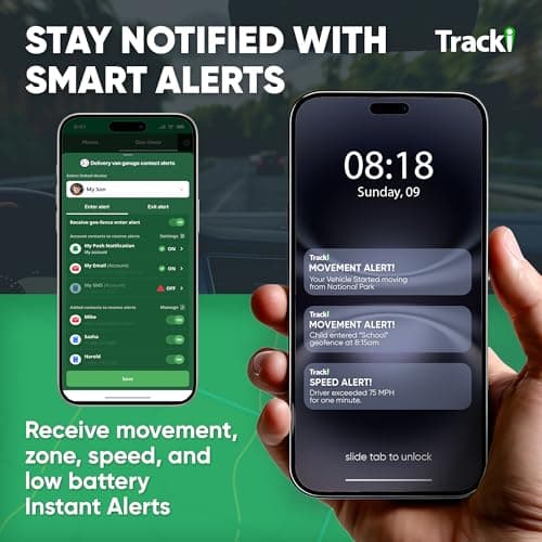 Tracki GPS Tracker for Vehicles – Real-Time 4G LTE Assets & Car Tracking Device with App, Magnetic Mount, Compact Design, Worldwide Coverage – iOS & Android (Subscription Required) 5