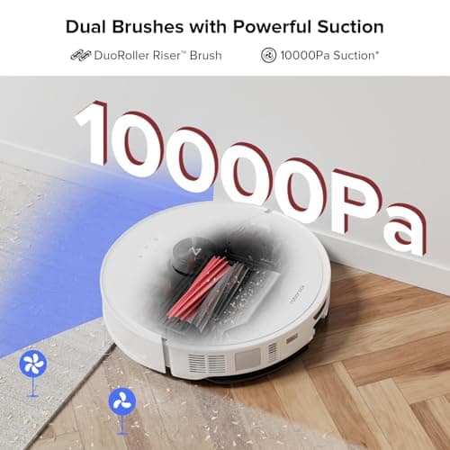 roborock S8 MaxV Ultra with Refill & Drainage System Robot Vacuum and Mop, Check Installation Space First, FlexiArm Design, Auto Mop Wash&Dry 10000Pa Suction, Obstacle Avoidance, 20mm Auto Mop Lifting 5