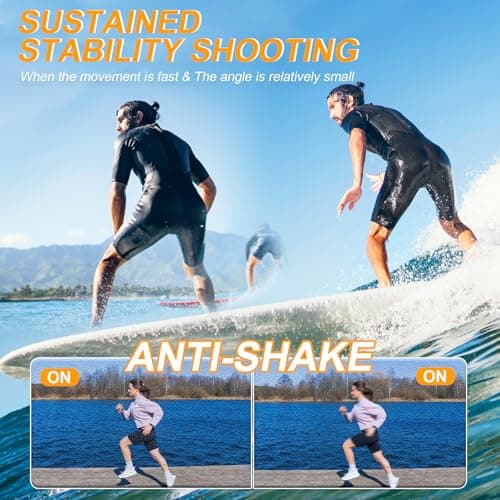 5K UHD Digital Camera for Photography, Autofocus 80MP Point & Shoot Vlog Camera for YouTube, 3" 270° Flip Screen Dual Lens Selfie with18x Digital Zoom, 64GB SD Card, 2 Batteries & Charger,Black 4