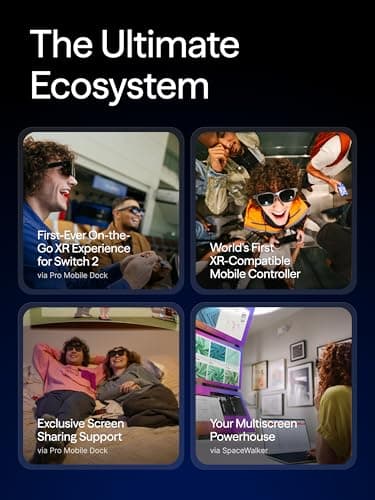 VITURE Luma Ultra XR Glasses, 152'' Ultra Sharp Display, Full 6Dof Support, AR Hand Gestures, 52° FOV, 1500 Nits, for iPhone 17/16/15, Android, Mac, PC, Switch&Switch 2, World's 1st Real-time 2D to 3D 5