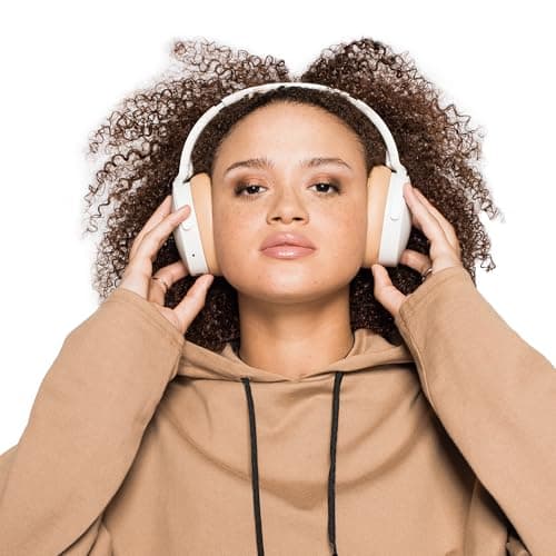 Skullcandy Hesh ANC Wireless Over-Ear Bluetooth Headphones with Extra USB-C Charging Cable, Active Noise Canceling, 22 Hrs Battery, Foldable Lightweight Design, Microphone iPhone Android - Mod White 5