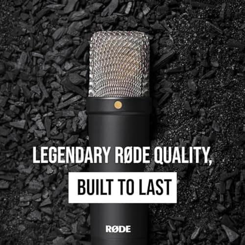 RØDE NT1 Signature Series Large-Diaphragm Condenser Microphone with Shock Mount, Pop Filter and XLR Cable for Music Production, Vocal Recording, Streaming and Podcasting (Black) 5
