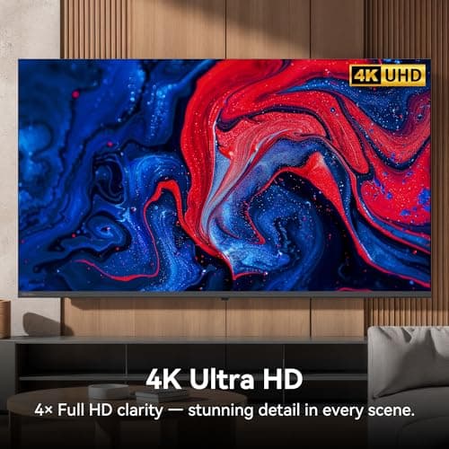 HORION 43 inch Smart TV, 4K UHD LED TV with WebOS 22, Ultra Slim Television with Mega Contrast, HDR10, Dolby Audio - Streaming Live, Bluetooth, Hdmi, WiFi ((P6D Series, 2025) 4
