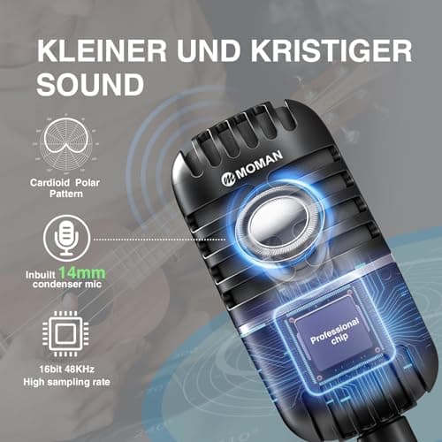 Microphone PC, Streaming Microphone for PC, PS4, PS5, Condenser Microphones USB C for Gaming, Podcast, Recording, Streaming, with Mute/Gain, Adapter for Phone, Compatible with Mac, Winows 2