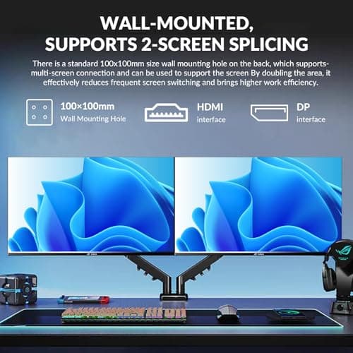 32 Inch 4K UHD Monitor (3840x2160), IPS,60Hz Refresh Rate, 100% sRGB, AMD FreeSync, 178° Viewing Angle, HDMI/DisplayPort, VESA 100x100mm Mount Compatible, Tilt Adjustable - Black 5