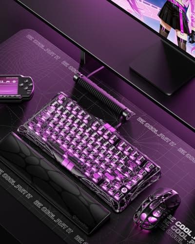 GravaStar Mercury V75 Lite Hall Effect Magnetic Gaming Keyboard – 8KHz Rapid Trigger Wired 75% Keyboard, Adjustable Actuation, Hot-Swappable Switches, Transparent RGB for PC/Mac 5