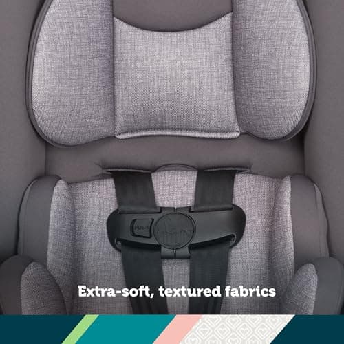 Safety 1st Jive 2-in-1 Convertible Car Seat, Rear Facing Car Seats for Babies (5-40 lbs, 19-40"), Forward Facing Carseat for Toddlers (22-65 lbs, 29-49"), Carbon Rose 4