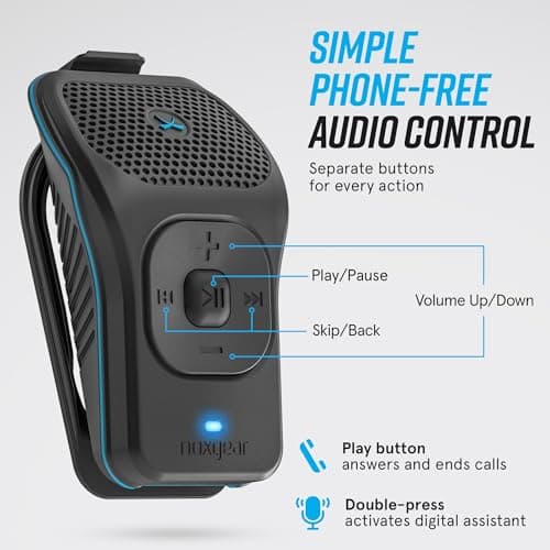 noxgear 39g Wearable Bluetooth Speaker, Magnetic Mini Clip-On, Waterproof Up to 15 Hours Playtime | Clip On Bluetooth, Wearable Speaker with Microphone, 100ft Range 3