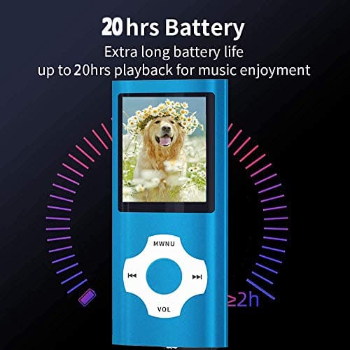 MP3 Player, Hotechs MP3 Music Player with 32GB Memory SD Card Slim Classic Digital LCD 1.82'' Screen MINI USB Port with FM Radio, Voice Record 3