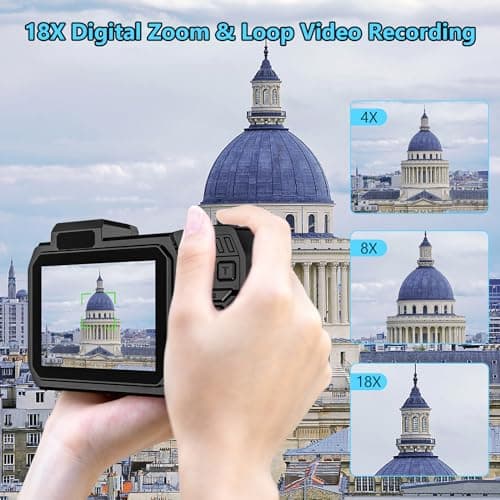 SPUNALP UHD 8K Underwater Camera, 70MP 33FT WiFi Waterproof Digital Camera with 64GB Card, Auto Focus Waterproof Dual-Screen Selfie 2500mAh Battery, 18X Floatable Digital for Snorkeling, Blue 5