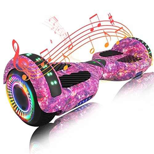 SIMATE Hoverboard, Bluetooth All Terrain Hover Boards with LED Lights and APP Control, Gifts for Kids Adults Girls Boys, for All Ages