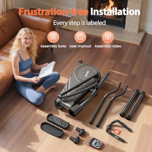 Niceday Elliptical Machine, Elliptical Trainer for Home with Hyper-Quiet Magnetic Driving System, 16 Resistance Levels, 15.5IN Stride, 400LBS Weight Capacity 5