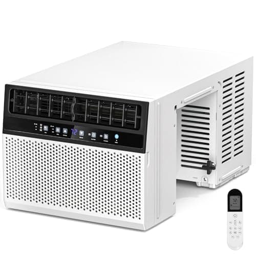 Antarctic Star 12,000 BTU Window Air Conditioners, U-Shaped Air Condtioner Unit Cools up to 550 Sq. Ft, 6 Modes 24H Timer Energy-saving Window AC Units, Full Window View, Easy to Install, White