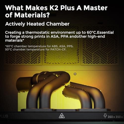 Creality K2 Plus 3D Printer, Support Multi Color Printing Needs CFS, 600mm/s Max Speed, Step-servo Motor System 350℃ High-Temp Print Direct Drive Extruder Large Build Volume 13.78x13.78x13.78 inch 2