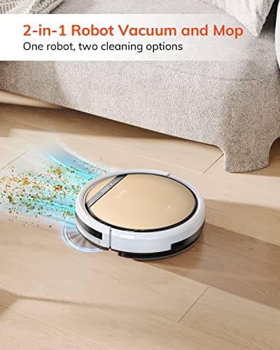 ILIFE V5s Plus Robot Vacuum and Mop Combo with Wi-Fi/App/Alexa, Automatic Self-Charging Robotic Vacuum Cleaner, Slim and Quiet, Cleans Hard Floors Carpets and Pet Hair (V5s Pro Upgrade Version) 5