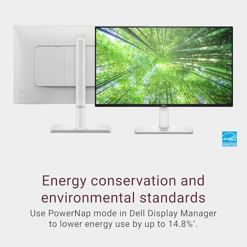 Dell S2425HS Monitor - 23.8 Inch, FHD (1920x1080) Display, 100Hz Refresh Rate 1500:1 Contrast Ratio, TÜV Rheinland Eye Comfort 4 Star, Integrated 2x5W Speaker, Height/Tilt/Swivel/Pivot - Ash White 3