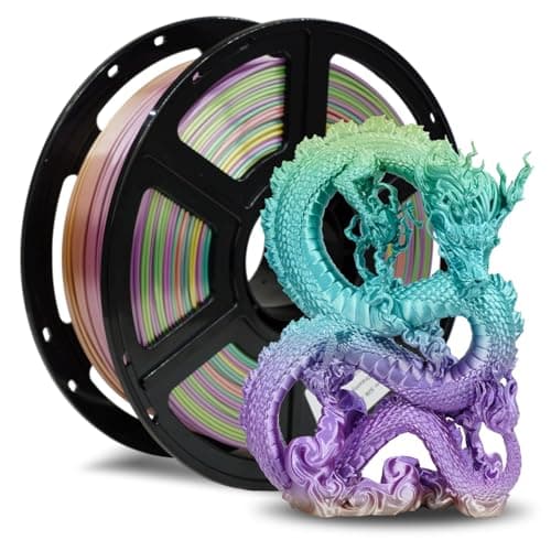 FLASHFORGE Silk PLA Filament 1.75mm, 3D Printer Filament 1kg (2.2lbs) Spool, Smooth and Silky Texture 3D Printing Filament, Dimensional Accuracy +/- 0.02mm
