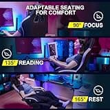 GTPLAYER Gaming Chair, Computer Office Chair with Pocket Spring Cushion, Linkage Armrests and Footrest, High Back Ergonomic Computer Chair with Lumbar Support Task Chair with Footrest(Black) 4