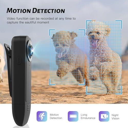 Mini Body Cameras With Audio And Video Recording, POV Camera with 64G Card Body Worn Cam ,Wearable Patrol Video Recording Camcorder With Night Version ,Camcorder for Security Work Records Traveling 4